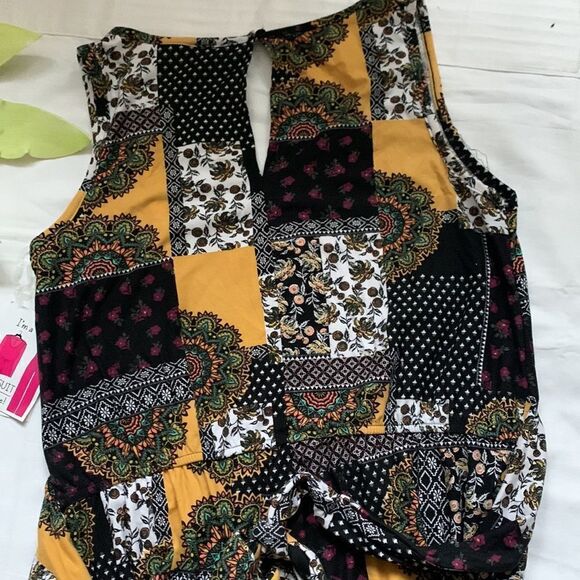 𝅺🌟nwt Bobbie Brooks Black/Multi Jumpsuit Romper⭐️ - Picture 5 of 7
